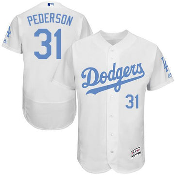 Joc Pederson Los Angeles Dodgers white Authentic jersey