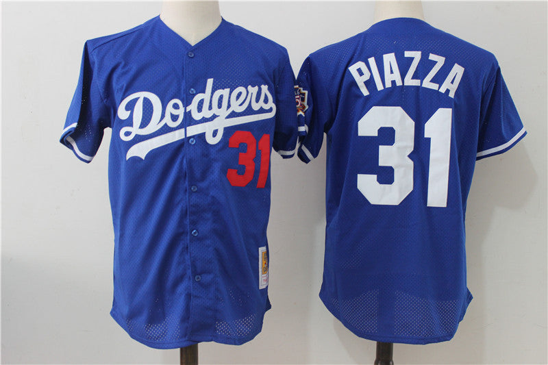 Mike Piazza Los Angeles Dodgers blue Cooperstown jersey