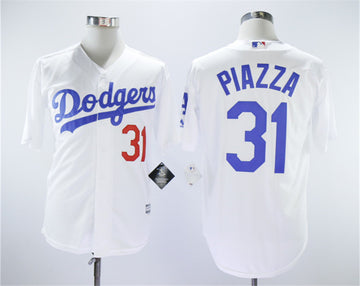 Mike Piazza Los Angeles Dodgers white Throwback jersey