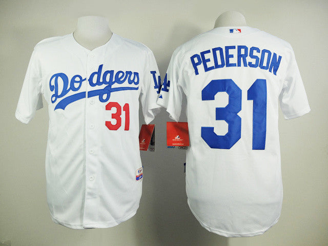 Pederson Los Angeles Dodgers white jersey