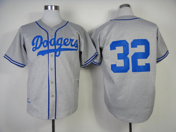 Koufax Los Angeles Dodgers grey jersey