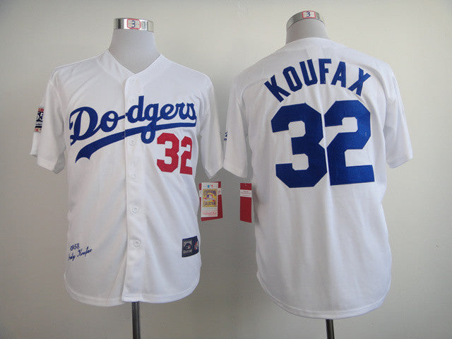 Koufax Los Angeles Dodgers white jersey
