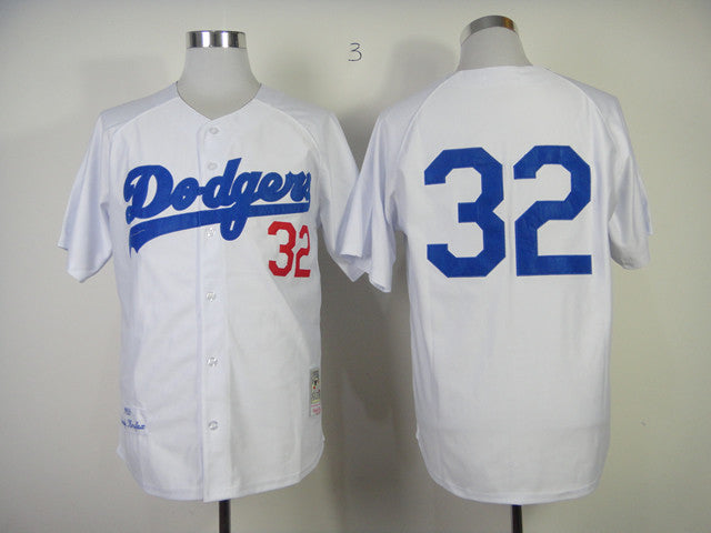 Koufax Los Angeles Dodgers white Throwback jersey