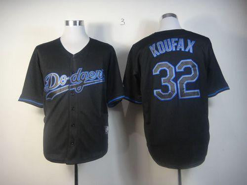 Sandy Koufax Los Angeles Dodgers black Fashion jersey