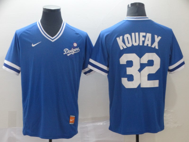 Sandy Koufax Los Angeles Dodgers blue Throwback jersey