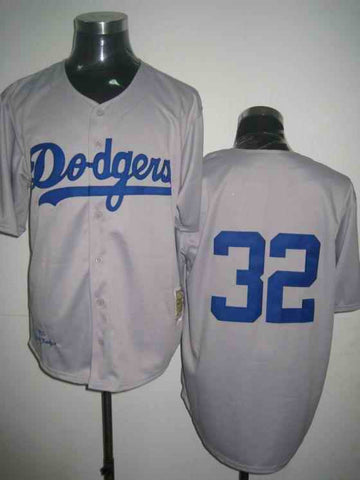 Sandy Koufax Los Angeles Dodgers grey jersey