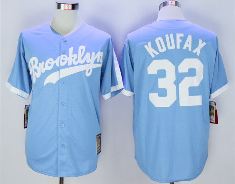 Sandy Koufax Los Angeles Dodgers blue Throwback jersey