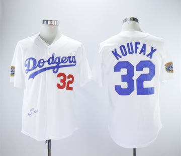 Sandy Koufax Los Angeles Dodgers white Throwback jersey
