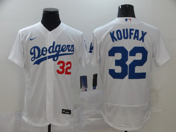 Sandy Koufax Los Angeles Dodgers white jersey