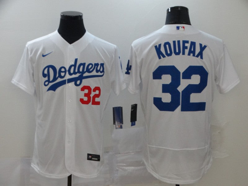 Sandy Koufax Los Angeles Dodgers white jersey