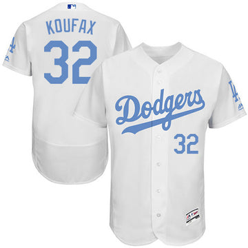 Sandy Koufax Los Angeles Dodgers white jersey
