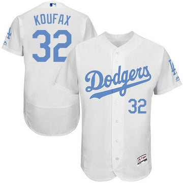 Sandy Koufax Los Angeles Dodgers white Authentic jersey