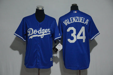 Fernando Valenzuela Los Angeles Dodgers blue jersey