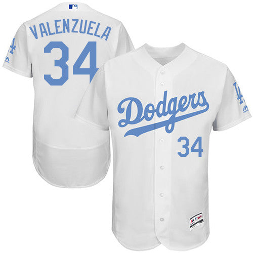 Fernando Valenzuela Los Angeles Dodgers white jersey