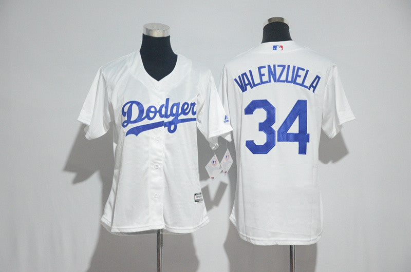 Fernando Valenzuela Los Angeles Dodgers white jersey