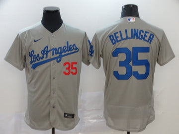 Cody Bellinger Los Angeles Dodgers gray jersey
