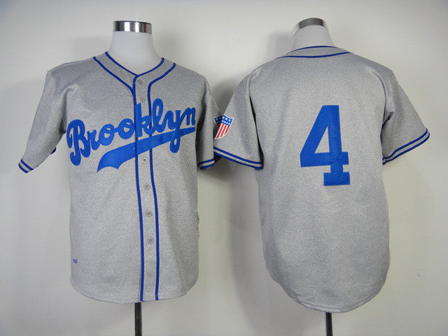 Babe Herman Los Angeles Dodgers grey jersey