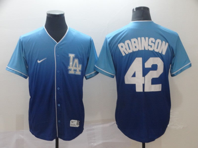 Jackie Robinson Los Angeles Dodgers blue Fashion jersey