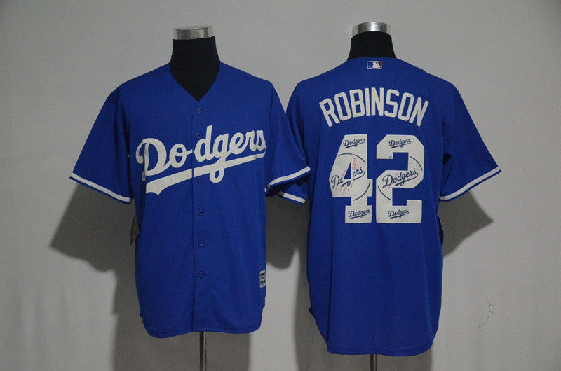 Jackie Robinson Los Angeles Dodgers blue jersey