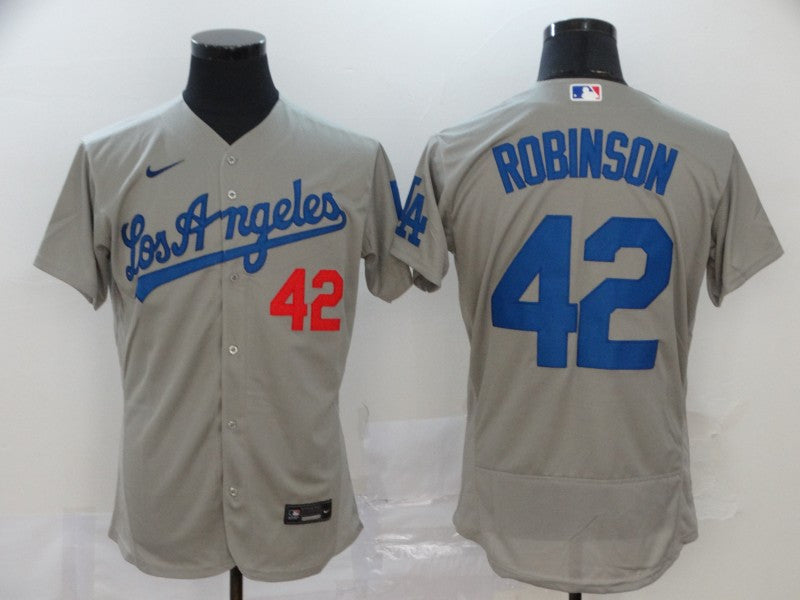 Jackie Robinson Los Angeles Dodgers gray jersey