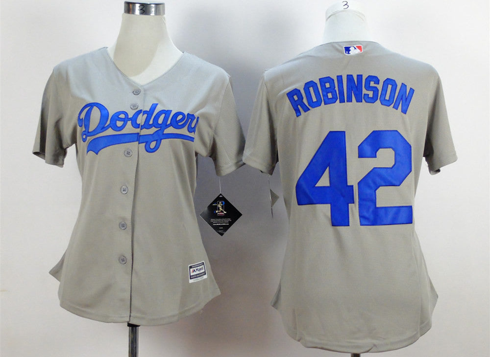 Jackie Robinson Los Angeles Dodgers grey jersey