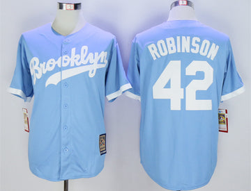 Jackie Robinson Los Angeles Dodgers blue Throwback jersey