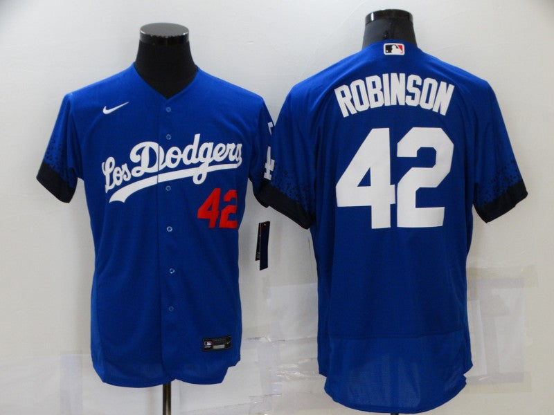 Jackie Robinson Los Angeles Dodgers royal City Connect jersey