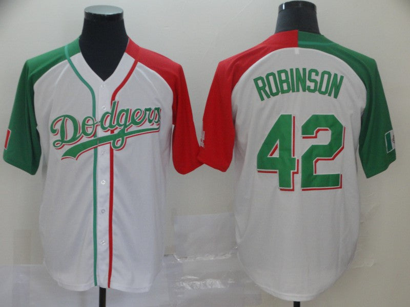 Jackie Robinson Los Angeles Dodgers white Heritage jersey