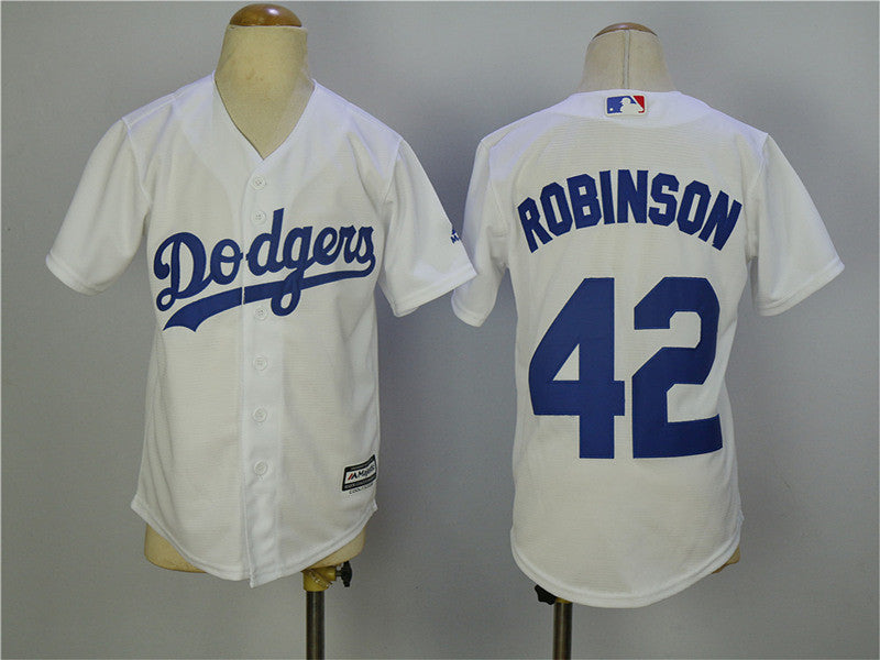 Jackie Robinson Los Angeles Dodgers white jersey