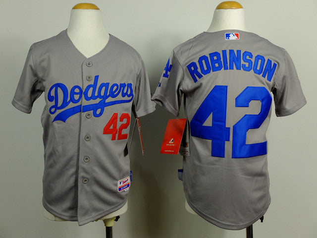 Robinson Los Angeles Dodgers grey jersey