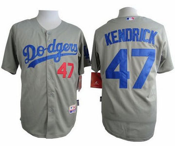 Howie Kendrick Los Angeles Dodgers grey jersey