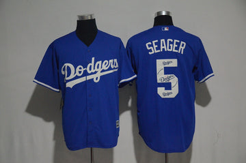 Corey Seager Los Angeles Dodgers blue jersey