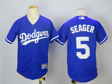 Corey Seager Los Angeles Dodgers blue jersey