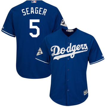 Corey Seager Los Angeles Dodgers royal jersey