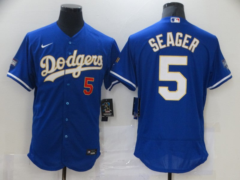 Corey Seager Los Angeles Dodgers royal jersey