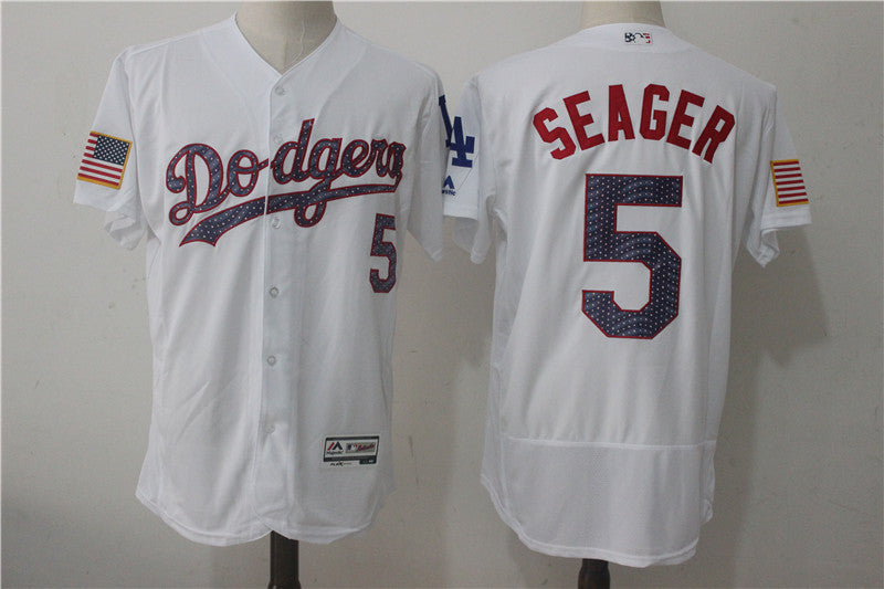 Corey Seager Los Angeles Dodgers white jersey