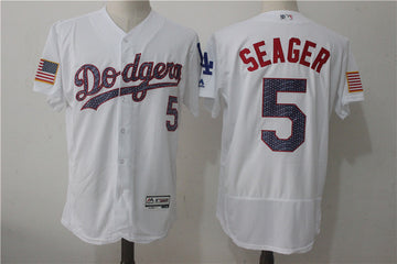 Corey Seager Los Angeles Dodgers white jersey