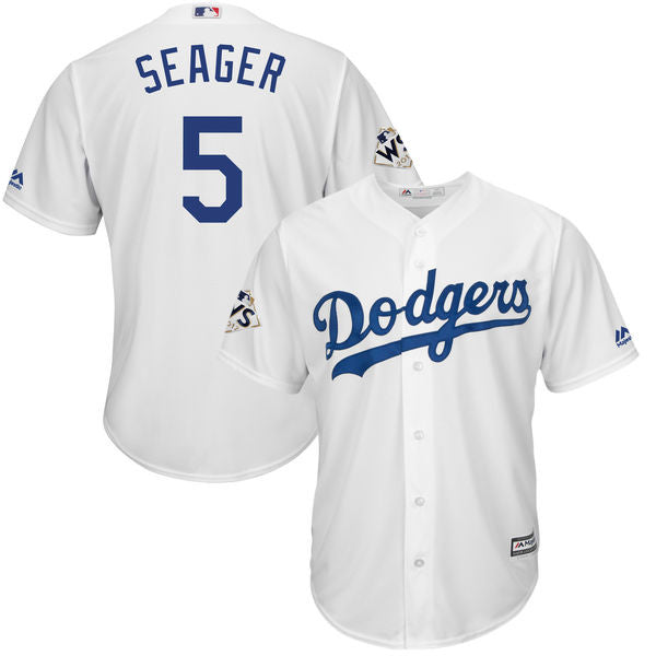 Corey Seager Los Angeles Dodgers white jersey