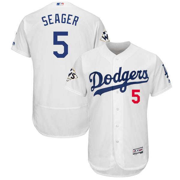 Corey Seager Los Angeles Dodgers white jersey