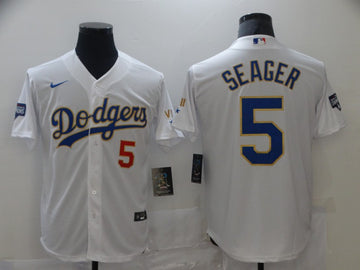 Corey Seager Los Angeles Dodgers white jersey