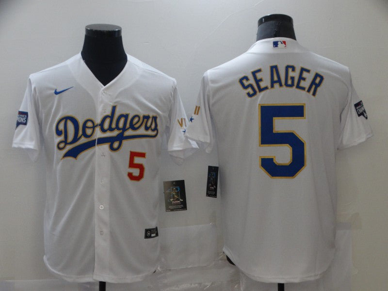 Corey Seager Los Angeles Dodgers white jersey