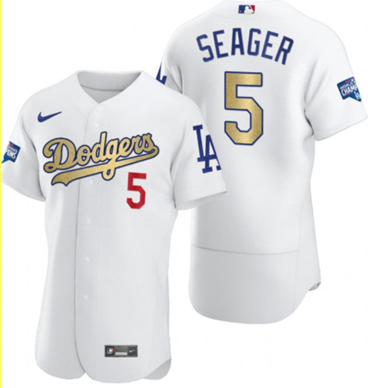Corey Seager Los Angeles Dodgers white jersey