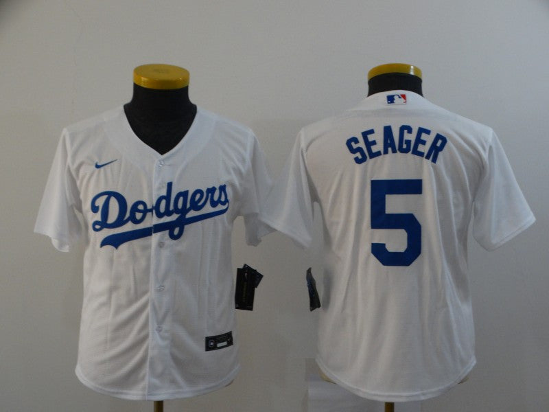 Corey Seager Los Angeles Dodgers white jersey