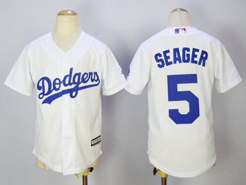 Corey Seager Los Angeles Dodgers white jersey