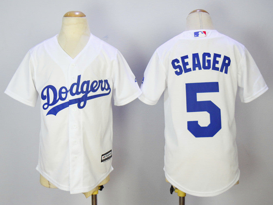 Corey Seager Los Angeles Dodgers white jersey