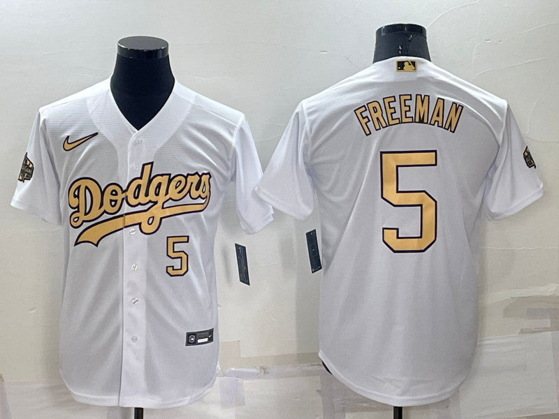 Freddie Freeman Los Angeles Dodgers white All-Star jersey