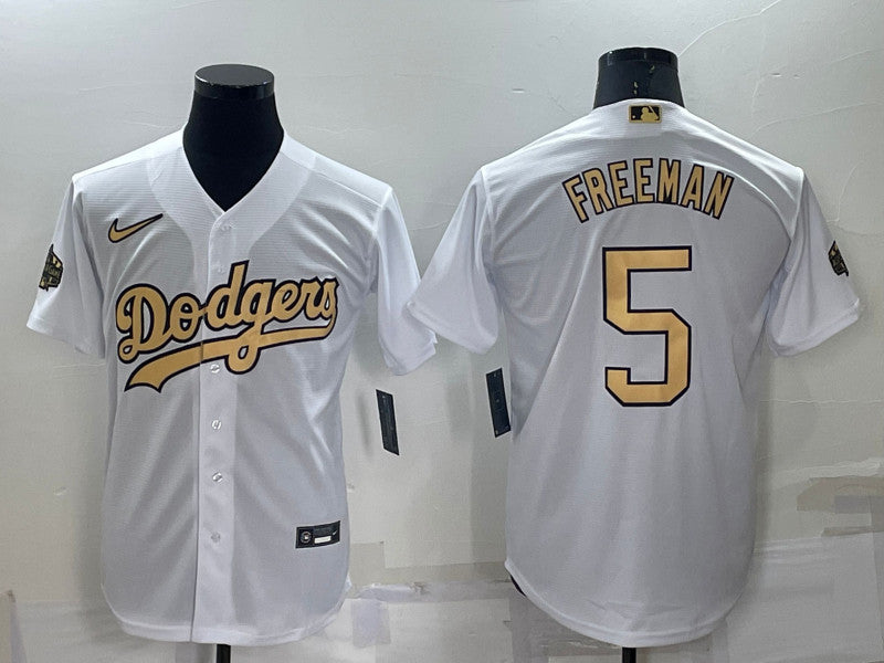 Freddie Freeman Los Angeles Dodgers white All-Star jersey