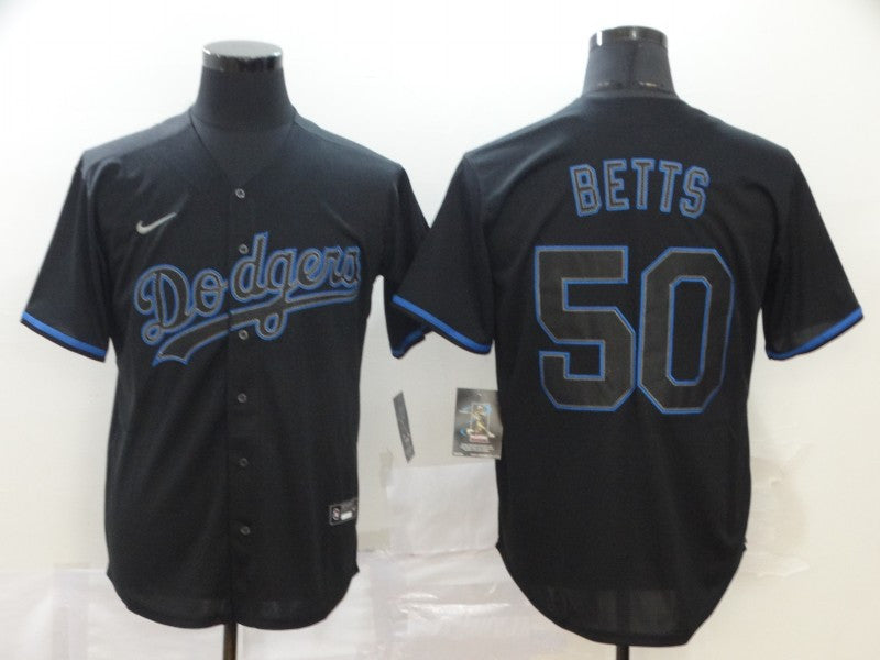 Mookie Betts Los Angeles Dodgers black Shadow jersey