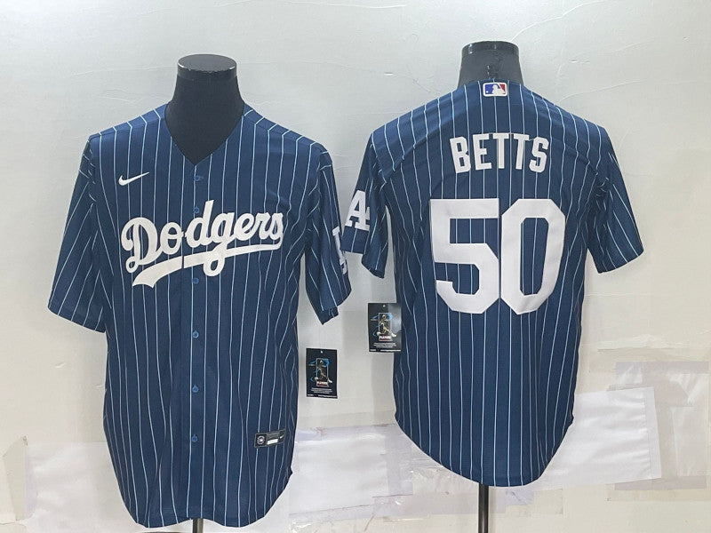 Mookie Betts Los Angeles Dodgers blue Throwback jersey