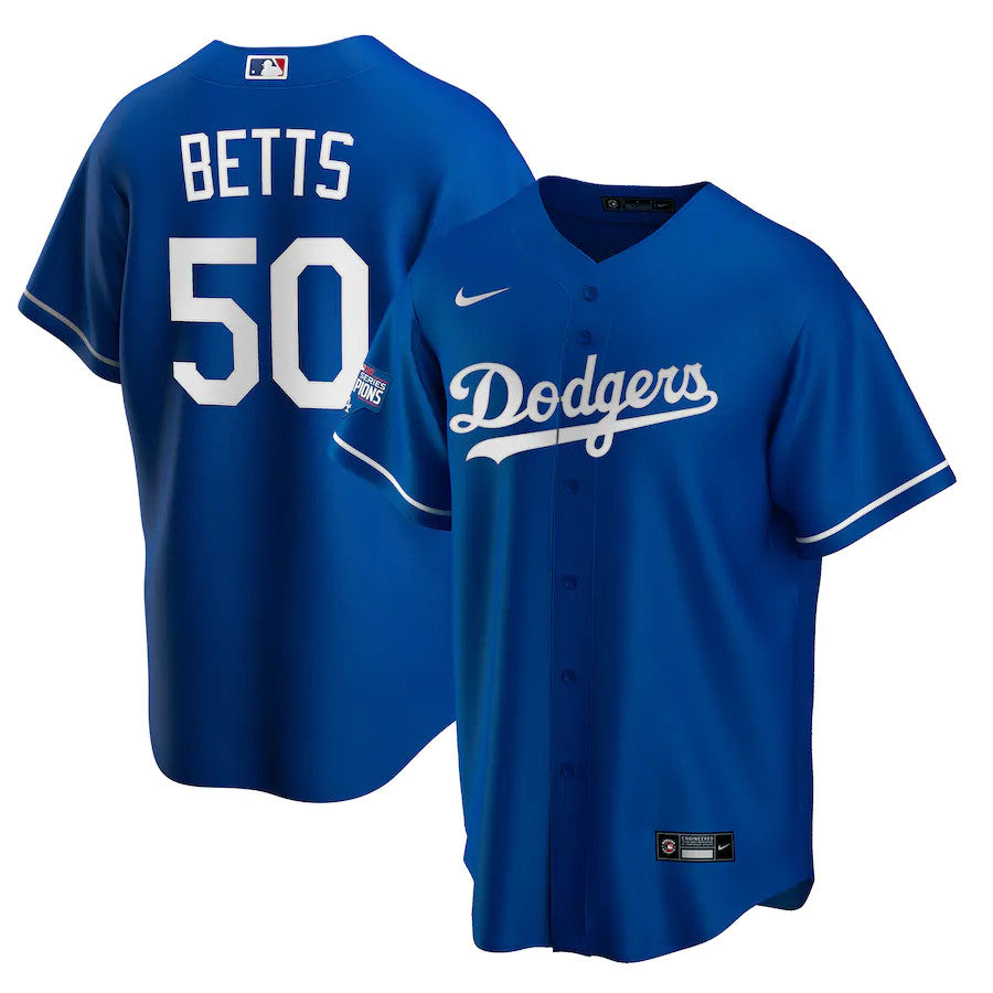 Mookie Betts Los Angeles Dodgers royal jersey
